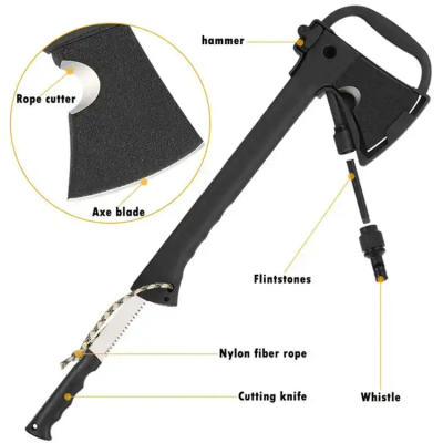 Custom Professional 4 Pieces Long axe Multitool Manufacturer Folding axe