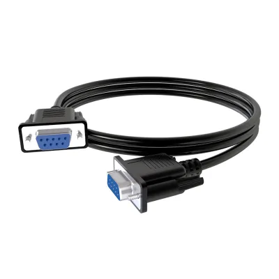 Rs232 Cable Serial Custom 9 Pin Straight Through Computer Printing Connector Null Modem Cable Male to Female Rs232 Db9 Cable