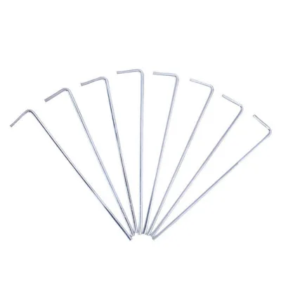 7 Inch Galvanized Tent Stakes Metal Tent Pegs Steel Camping Stakes