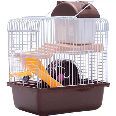 Top Selling Hamster Castle Double Layer Hamster House with Wheels