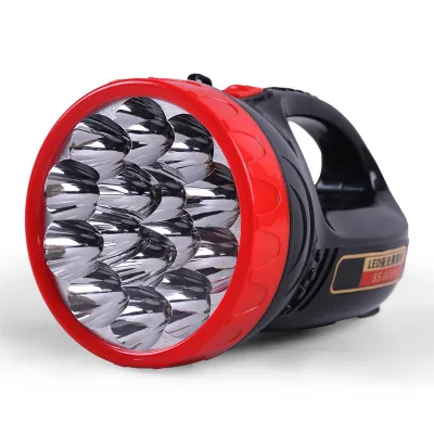 LED Searchlight Fishing Patrol Miner's Lamp 15 LED Lamp 1W High Power LED Portable Lamp Searchlight
