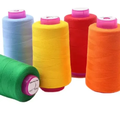 Hubei 40s/2 Tex60 Tkt50 100g Spun Polyester Sewing Thread for Bookbinding and Crochet High Tenacity Low Shrinkage