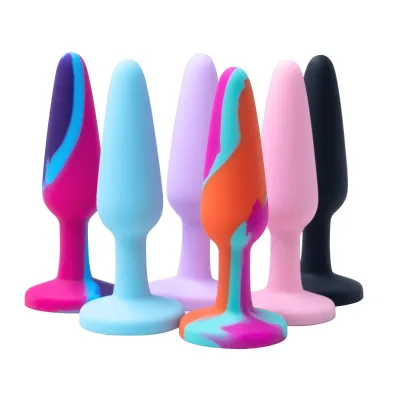 Silicone Jeweled Butt Plugs,Anus Ass Anal Sex Toys Trainer,Flexible Analplug Buttplug cheap price low freight