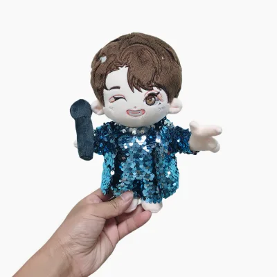 Plush Toy Manufacturer Doll Kpop and Superstar Shaped Idol Doll Accessories Cheap Doll Clothes Boys Stuffed Toys