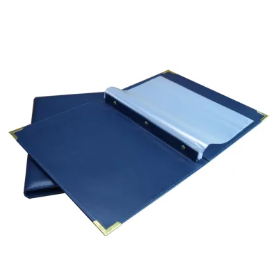 A4 A5 PU/PVC/leather menu folder cookbook multi-function docunments padfolio