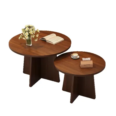 High-End Wabi-sabi Style Multifunctional Coffee Table for Living Room & Small Apartments Wood Frame Storage