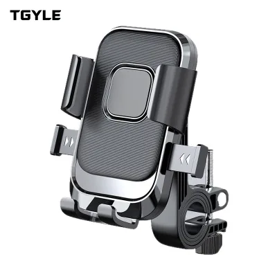 Universal One-Click Lock Motorbike Phone Mount 360° Rotating Anti-Vibration Shockproof Handlebar Navigation Smartphone Holder