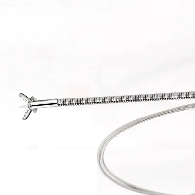 Medical Device O.D.2.4mm 2300mm Oval Cup With Spike Uncoated Biopsy Forceps for Colonoscopy