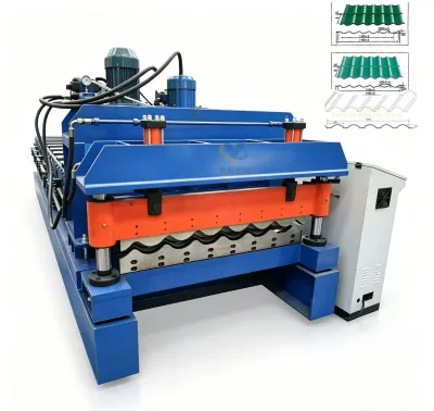 YS Glazed Roof Tile Production Line Complete Automatic Cold Forming Galvanized Steel Tile Processing Line for Wall Cladding