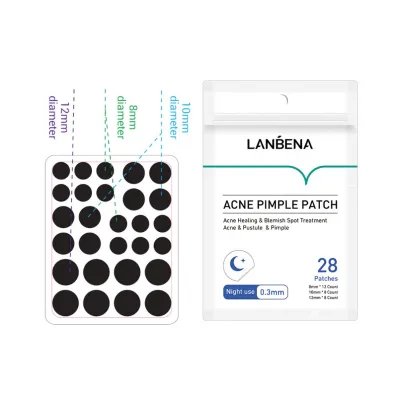 LANBENA Natural Tea Tree Oil Acne Patch Custom Hydrocolloid Blemish Spot for Acne Remover Night Private Pimple Patch