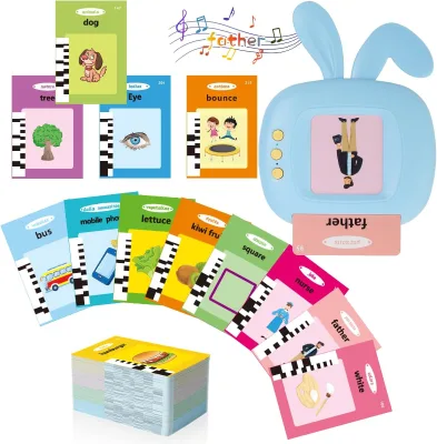 Kids Early Educational Tool Flashcards Machine Cognitive Cards for Toddler