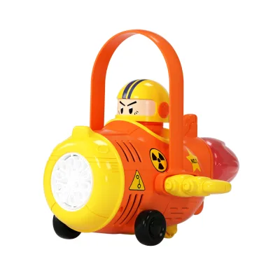 Automatic Plastic Bubble Blaster with Solution Lights for Kids Summer Outdoor Games