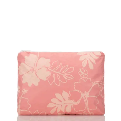 Fashion Makeup Dupont Custom Printed Design Tyvek Zipper Pouch, pink Tyvek Pouch