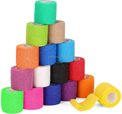 White Self Adhesive Bandage Wrap Breathable Self Adherent Wrap for People & Pets -Cohesive Bandage for Sports Injury