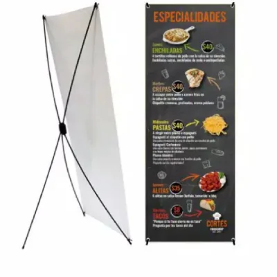 Promotional Tripod X Frame Banner Stand, Lightweight X Banner