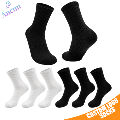 Custom logo Elastic Nylon Running Athletic Cushion Sox Elite Basketball Sport Socks