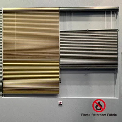 Flame-Retardant Polyester Honeycomb Blinds Light Filtering Upper and Lower Biparting Open Casement Window Shades