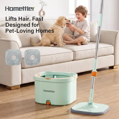 Homettler Mops Hot Sale Wholesale Spin 360 Mop House Cleaning Tools Products Twist Mopa Household Floor Mop Home Dry/Wet Floor