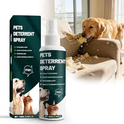 Private Label Pet Anti Chew Bitter Spray Dogs Cats Behavior Training Deterrent Stop Biting Scratching Furniture Care