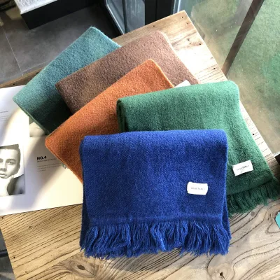 SC-318 High Quality Low MOQ Outdoor Adults Ladies Winter Shawl Designer Winter Scarf for Women