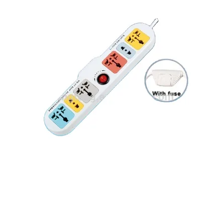 ABS Colorful CE Approval Power Strips 3 Prong Universal Electrical Plugs and Sockets Extension Power Socket