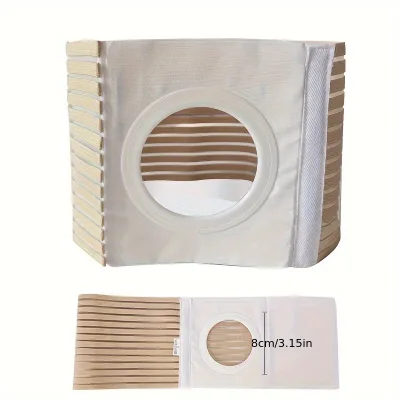 Customized Medical Hole Dia 10cm Opening Elastic Adjustable Hernia Belly Abdominal Wrap Ostomy Fixation Belt