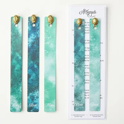 Magnetic Bookmarks Set - Elegant Page Markers for Women, Men, Book Lovers, Students Teachers