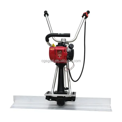 Concrete Vibrator Gasoline Vibratory Tamper Electric Trowel & Flat Plate Leveling Ruler for Asphalt & Cement Pavement Levelling