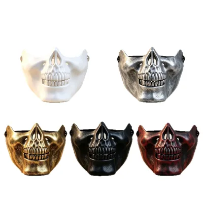 Skeleton Warrior 3rd Generation US Military Gear Half-Face Ghost-Head Horror Camo Field Mask Halloween Plastic Stock Wholesale