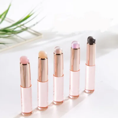 Custom Silicone Tip Lip Brush With Cover Plastic Nail Cleaning Lipstick Tool Handle Special Concealer Application Beauty Tool