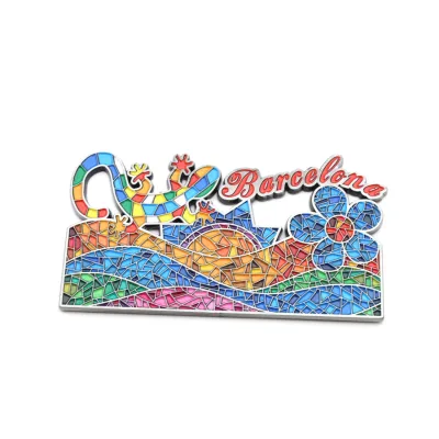 Souvenir Spain Gaudi Gecko Barcelona Fridge Magnet