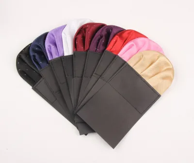 Wholesale Fashion Polka Dot Jacquard Pocket Square for Men