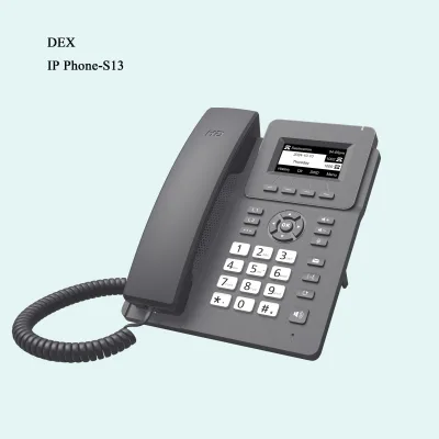 For Professionals and Executives Conference HD Wireless 2 SIP Lines Black Display POE Voip Ip Phone Systems