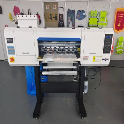Professional Multicolor DTF Printer with Powder Vibrating Screen and Flatbed Plate for Heat Transfer Printing