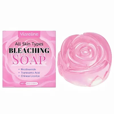 Soap Private Label Bar Rose Essential Oil Solid Soap Fragrance Moisturizing Smooth Refreshing Daily Cleansing Body Crystal Soap