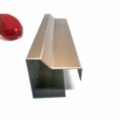 Rose Gold 201 304 316 Stainless Steel Skirting Board Decorative Wall Base Trim Profile