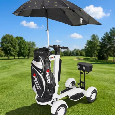 Transformer 4-Wheel Electric Golf Scooter for Adults Travel-Foldable Remote Controlled Made Durable Aluminium Lithium Battery