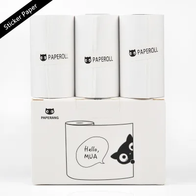 57*30mm Printable Sticker Paper Self-Adhesive Label Paper Transparent Thermal Paper Roll for Original Paperang
