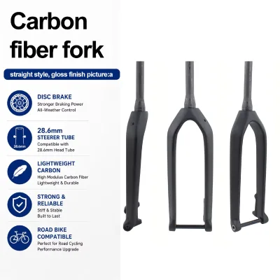 New 15x110mm Boost Enhanced Bicycle UD Full Carbon Fibre Disc Brake Mountain Bike Fork Thru Axle Tapered Inner Cable Hard Parts