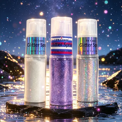 Wholesale Compact Portable and Gentle Formula Fit Colors Body Hair Glitter Spray