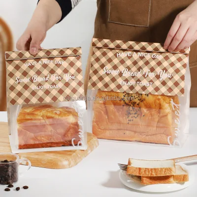 Biodegradable Custom Printing Toasting Bags Toastie Bread Bag with Window