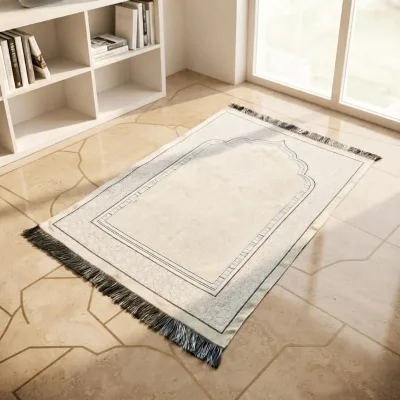 Hot Selling Printed Floor Waterproof Mat Soft Velvet Muslim Islam Prayer Rug Thick Prayer Mat