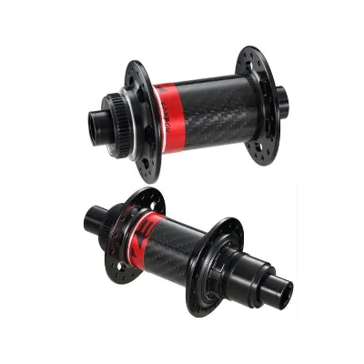 Quality Assure Road Bike Black Hub DISC Brake Carbon Hub Center Lock With Axle Front M15*110/Rear M12*148