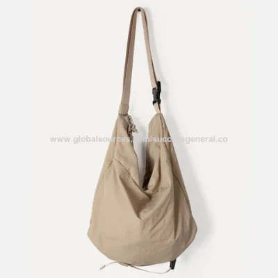 New lightweight nylon crossbody bag large capacity casual tote bag adjustable shoulder strap nylon single shoulder bag