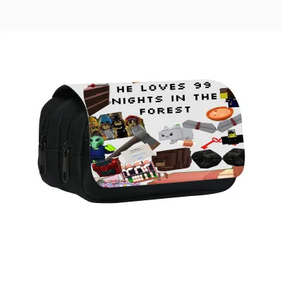 Linda Fashion Forest 99 Night Student Stationery Pen Bag Game Double Layer Pen Bag