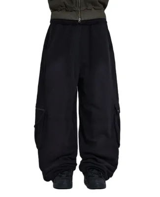 ZY Manufacturers Custom logo Vintage Men Pants Mid Waist Cotton Men Pants Hip Hop Solid Dark Cargo Trousers for Men