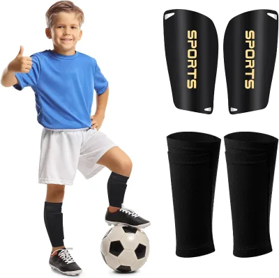 Soccer Shin Guards for Kids Youth Teens Adults Shin Pads and Sock Sleeves for 3-15 Years Old Children Boys Girls Protection