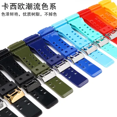 16mm rubber sports watch strap is a replacement for classic calculator-style watches