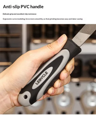 TS-FL Other High-Carbon Steel File for Bicycle Repair Deburring Chamfering Trimming Metal Grinding with Non-Slip Handle