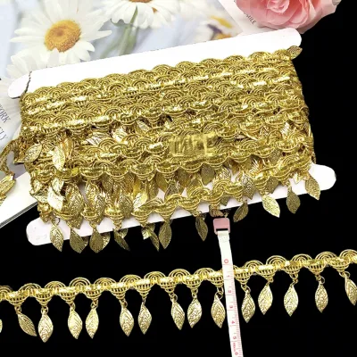 10Yards Spot New Hand-beaded Hanging Pieces Stage Performance Clothing Accessories Color Lace Pendant Tassel Trims